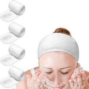 اييويكاي شريط راس ملتف للشعر، عبوة من 6 قطع بلون ابيض