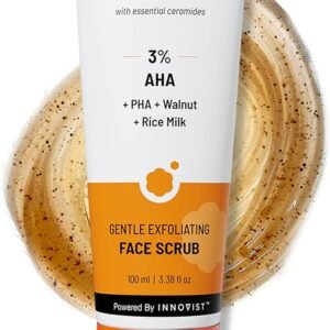 كيميست ات بلاي مقشر لطيف للوجه بحمض الماندليك والجوز | يزيل الجلد الميت والرؤوس السوداء للنساء والرجال